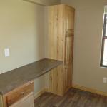 Honeysuckle Built-In Desk in Bedroom at Recreational Resort Cottages and Cabins in Rockwall, Texas 
